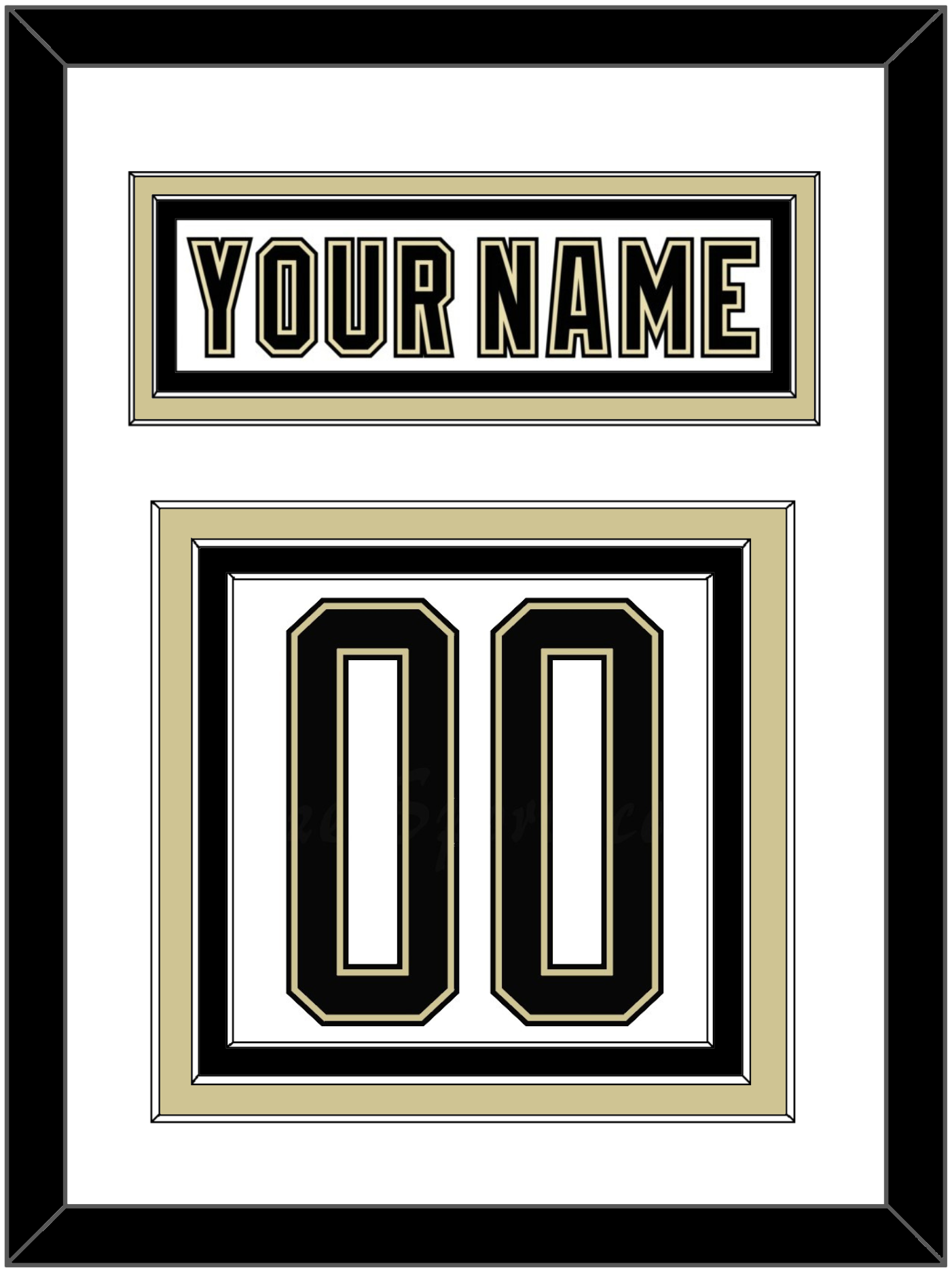Pittsburgh Outdoor Game Nameplate & Full-Size Number - Split