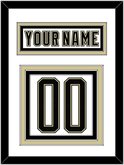 Pittsburgh Outdoor Game Nameplate & Full-Size Number - Split