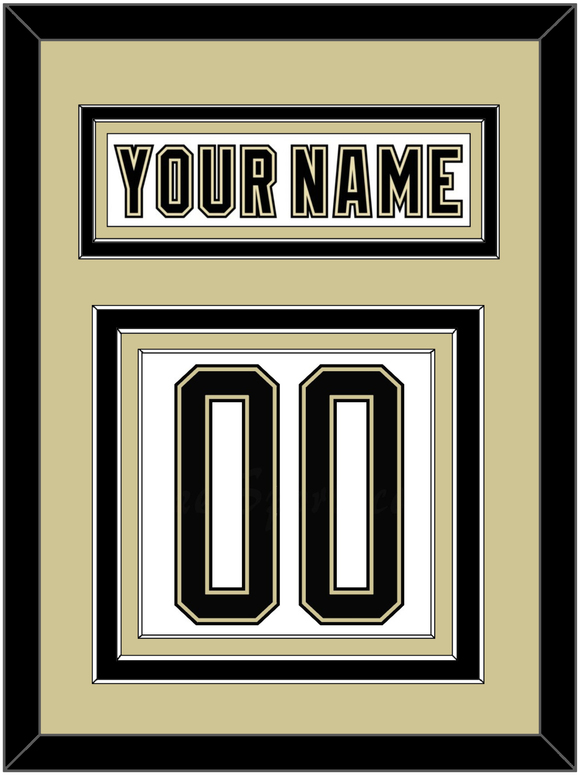 Pittsburgh Nameplate & Number (Back) - 2014 Stadium Series White - Triple Mat 2