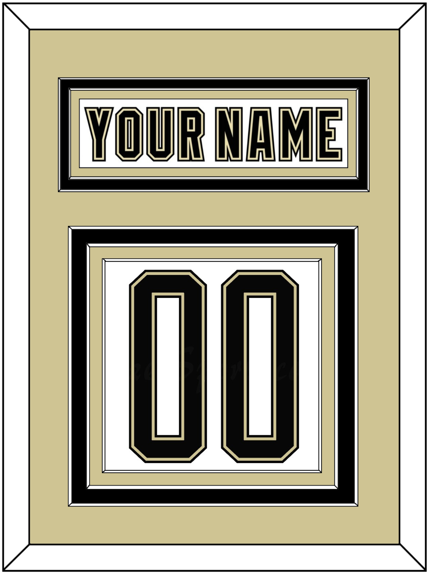 Pittsburgh Nameplate & Number (Back) - 2014 Stadium Series White - Premier Tier 2