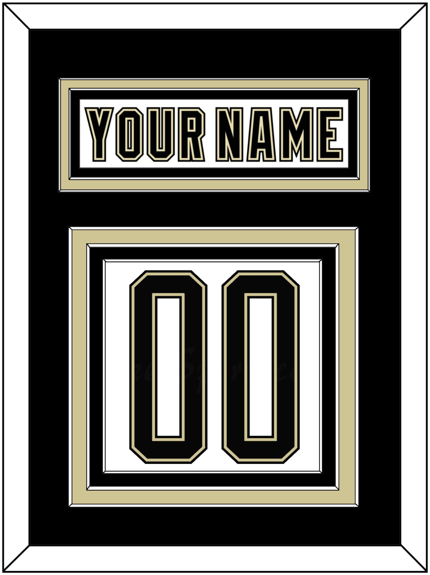 Pittsburgh Nameplate & Number (Back) - 2014 Stadium Series White - Premier Tier 3