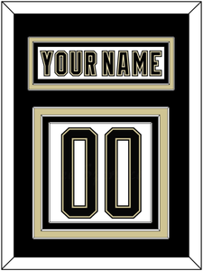 Pittsburgh Nameplate & Number (Back) - 2014 Stadium Series White - Triple Mat 3