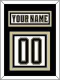 Pittsburgh Nameplate & Number (Back) - 2014 Stadium Series White - Triple Mat 3