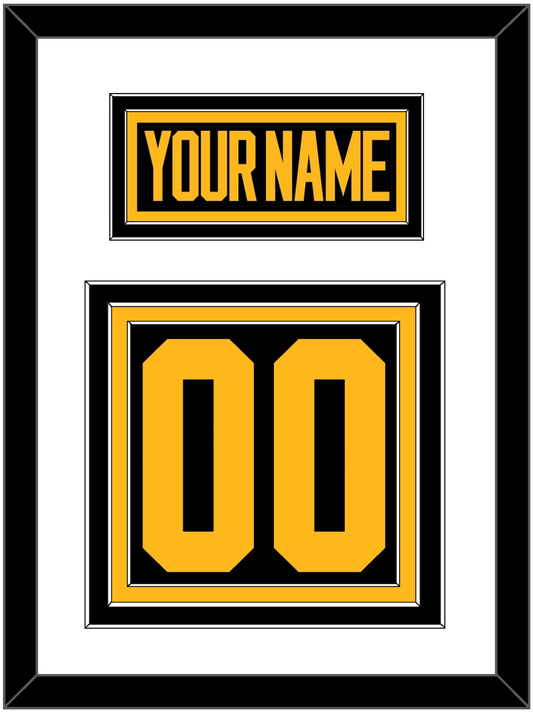 Pittsburgh Nameplate & Number (Back) - 2019 Stadium Series Black - Premier Tier 1
