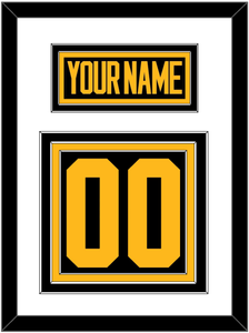 Pittsburgh Nameplate & Number (Back) - 2019 Stadium Series Black - Triple Mat 1