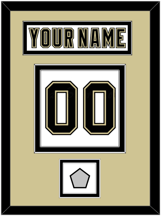 Pittsburgh Nameplate, Number (Back) & Stanley Cup Finals Patch - Road White (2007-2016) - Signature Tier 3