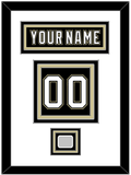 Pittsburgh Nameplate, Number (Back) & Stanley Cup Finals Patch - Home Black (2007-2016) - Triple Mat 1