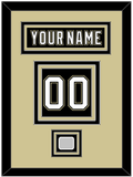 Pittsburgh Nameplate, Number (Back) & Stanley Cup Finals Patch - Home Black (2007-2016) - Triple Mat 3