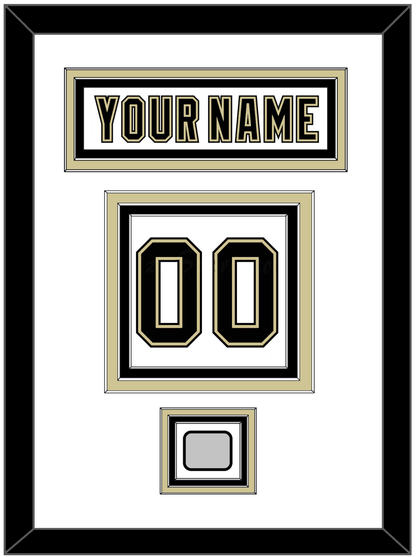 Pittsburgh Nameplate, Number (Back) & Stanley Cup Champions Patch - Road White (2007-2016) - Premier Tier 1