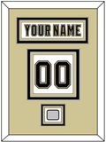 Pittsburgh Nameplate, Number (Back) & Stanley Cup Finals Patch - Road White (2007-2016) - Triple Mat 3