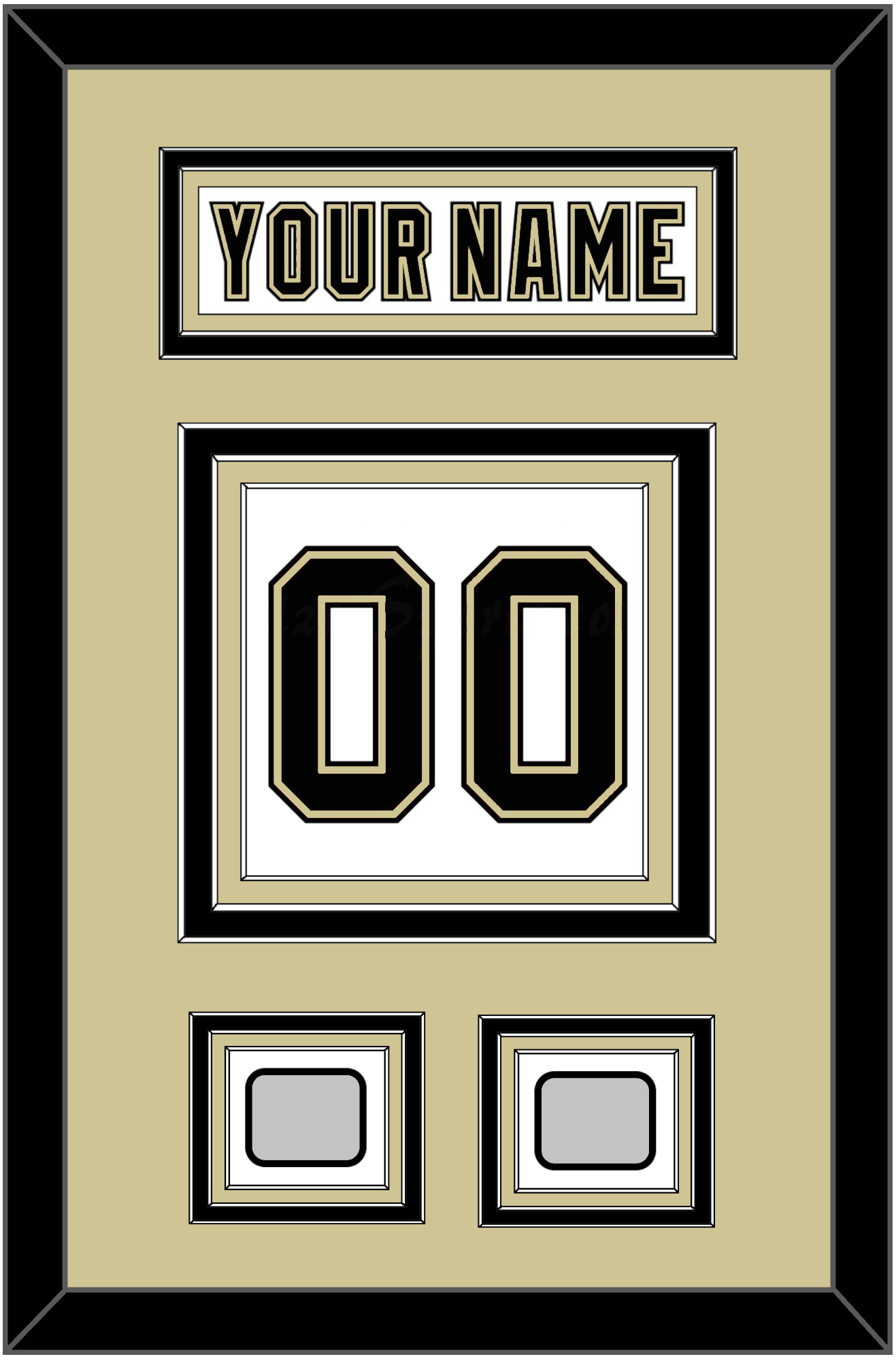Pittsburgh Nameplate & Number (Back) With 2 Stanley Cup Finals Patches - Road White (2007-2016) - Premier Tier 3