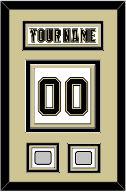 Pittsburgh Nameplate & Number (Back) With 2 Stanley Cup Finals Patches - Road White (2007-2016) - Premier Tier 3