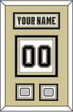 Pittsburgh Nameplate & Number (Back) With 2 Stanley Cup Finals Patches - Road White (2007-2016) - Triple Mat 3