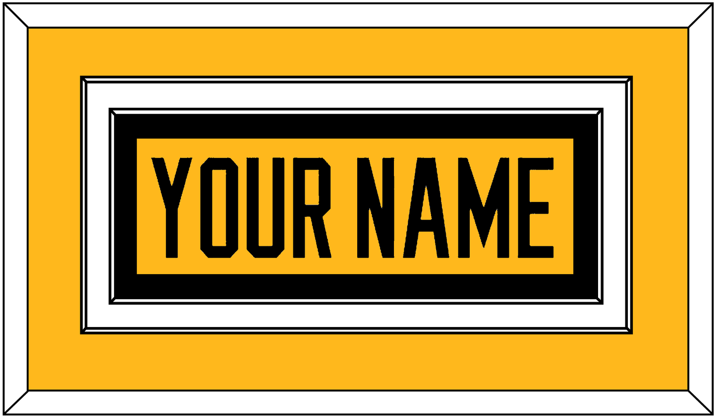 Pittsburgh Nameplate - Alternate Gold (2018-2021) - Signature Tier 2