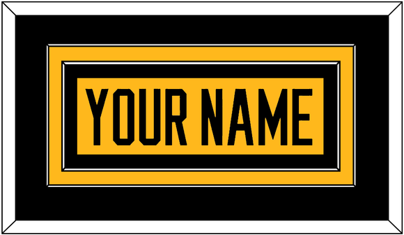 Pittsburgh Nameplate - Alternate Gold (2018-2021) - Double Mat 3