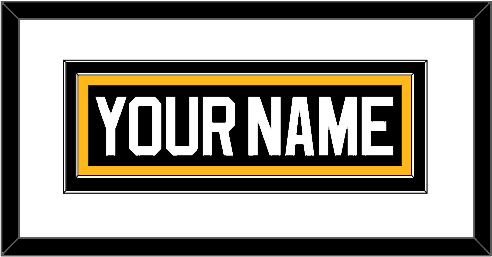 Pittsburgh Nameplate - Road/Alternate Black (1995-2002) - Signature Tier 1