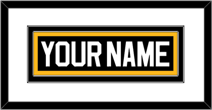 Pittsburgh Nameplate - Road/Alternate Black (1995-2002) - Signature Tier 1