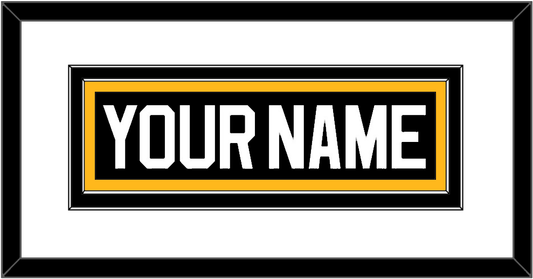 Pittsburgh Nameplate - Road/Alternate Black (1995-2002) - Signature Tier 1