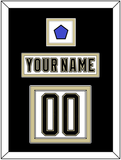 Pittsburgh Nameplate & Number (Back) With Jersey Patch - 2014 Stadium Series White - Signature Tier 3