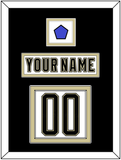 Pittsburgh Nameplate & Number (Back) With Jersey Patch - 2014 Stadium Series White - Double Mat 3