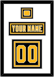 Pittsburgh Nameplate, Number (Back) & Logo Patch - Road Black (1992-1997) - Triple Mat 1
