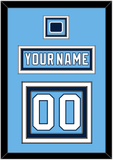 Pittsburgh Nameplate & Number (Back) With Jersey Patch - 2008 Winter Classic Powder Blue - Triple Mat 2