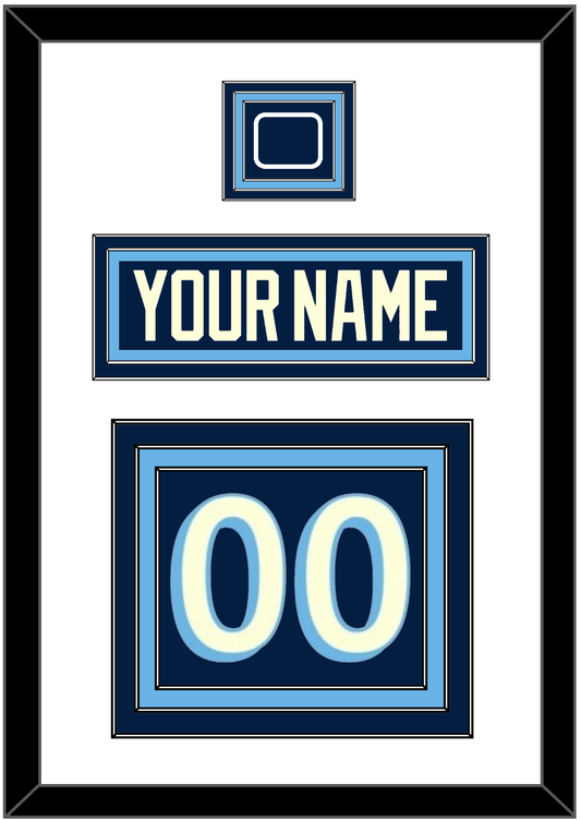 Pittsburgh Nameplate & Number (Back) With Jersey Patch - 2011 Winter Classic Navy Blue - Premier Tier 1