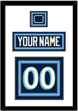 Pittsburgh Nameplate & Number (Back) With Jersey Patch - 2011 Winter Classic Navy Blue - Triple Mat 1