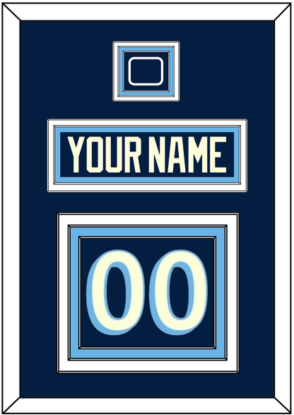 Pittsburgh Nameplate & Number (Back) With Jersey Patch - 2011 Winter Classic Navy Blue - Premier Tier 2