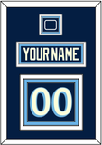 Pittsburgh Nameplate & Number (Back) With Jersey Patch - 2011 Winter Classic Navy Blue - Triple Mat 2