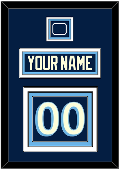 Pittsburgh Nameplate & Number (Back) With Jersey Patch - 2011 Winter Classic Navy Blue - Premier Tier 2