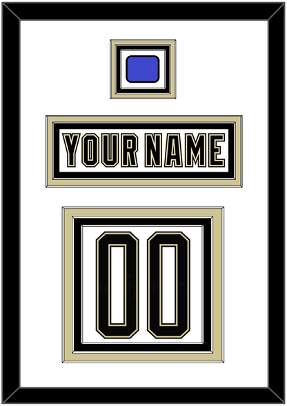 Pittsburgh Nameplate & Number (Back) With Jersey Patch - 2014 Stadium Series White - Premier Tier 1