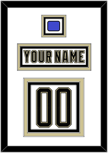 Pittsburgh Nameplate & Number (Back) With Jersey Patch - 2014 Stadium Series White - Triple Mat 1