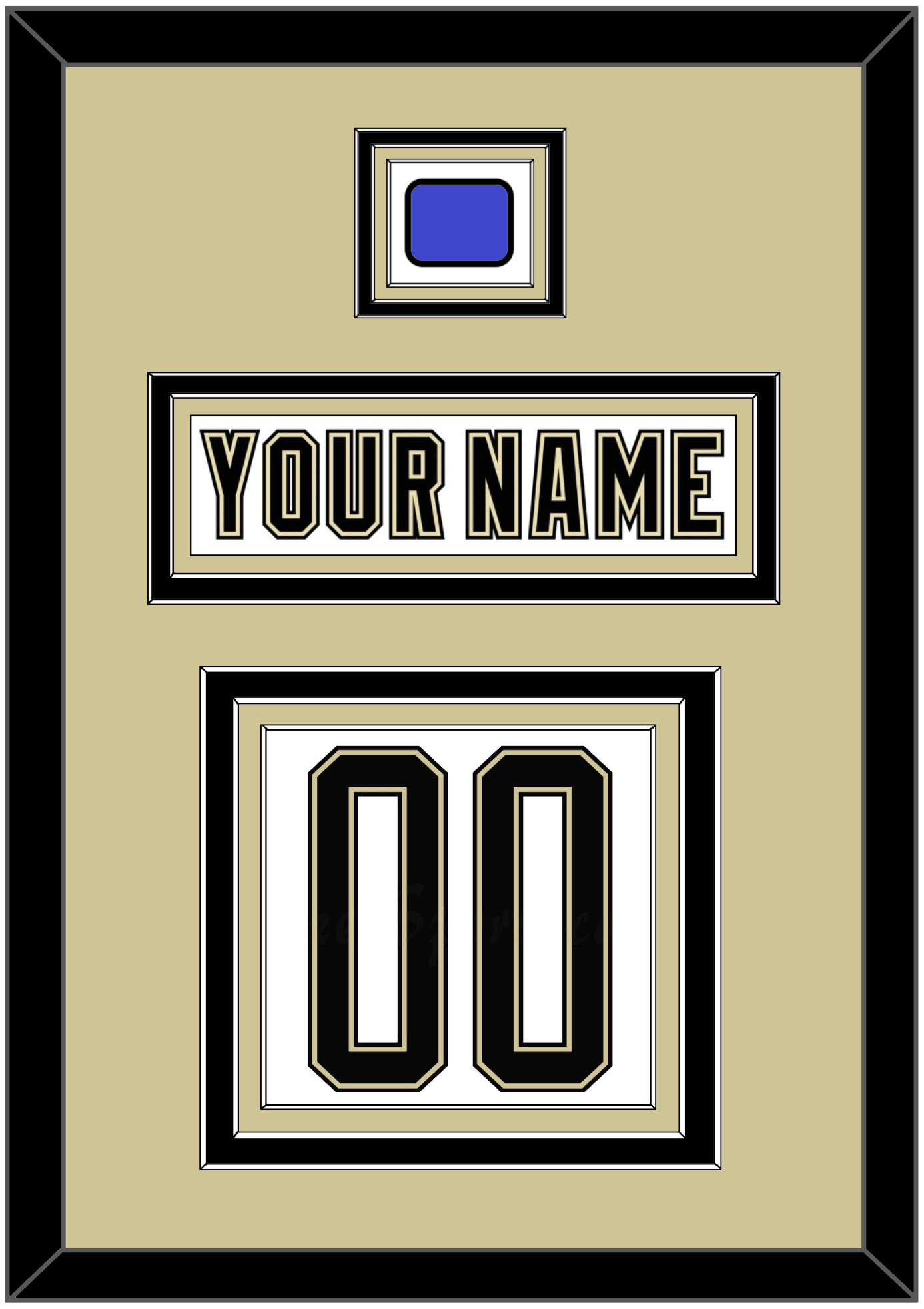 Pittsburgh Nameplate & Number (Back) With Jersey Patch - 2014 Stadium Series White - Premier Tier 2