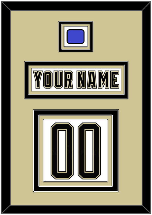 Pittsburgh Nameplate & Number (Back) With Jersey Patch - 2014 Stadium Series White - Premier Tier 2