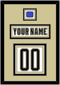 Pittsburgh Nameplate & Number (Back) With Jersey Patch - 2014 Stadium Series White - Triple Mat 2