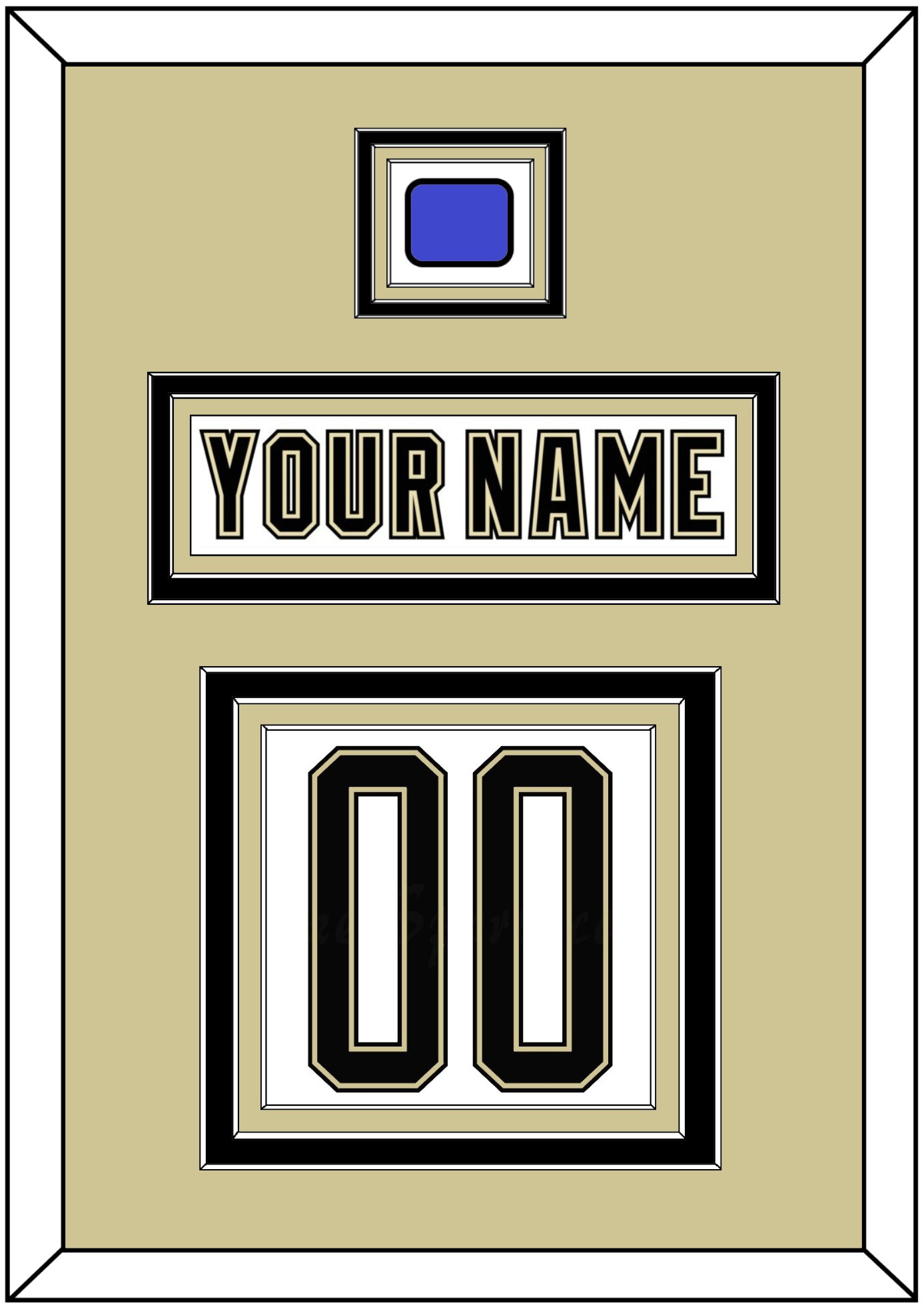 Pittsburgh Nameplate & Number (Back) With Jersey Patch - 2014 Stadium Series White - Premier Tier 2