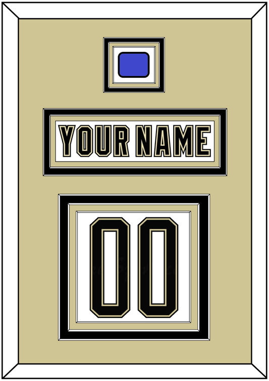 Pittsburgh Nameplate & Number (Back) With Jersey Patch - 2014 Stadium Series White - Premier Tier 2