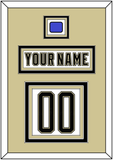 Pittsburgh Nameplate & Number (Back) With Jersey Patch - 2014 Stadium Series White - Triple Mat 2