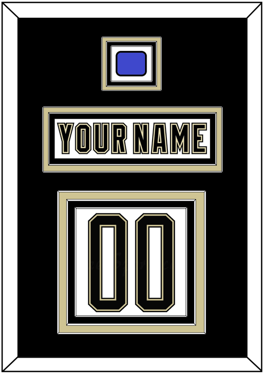 Pittsburgh Nameplate & Number (Back) With Jersey Patch - 2014 Stadium Series White - Premier Tier 3