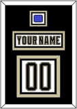 Pittsburgh Nameplate & Number (Back) With Jersey Patch - 2014 Stadium Series White - Triple Mat 3