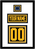 Pittsburgh Nameplate & Number (Back) With Jersey Patch - 2019 Stadium Series Black - Triple Mat 1