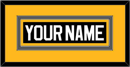 Pittsburgh Nameplate - Road/Alternate Black (1995-2002) - Signature Tier 4