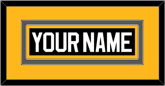 Pittsburgh Nameplate - Road/Alternate Black (1995-2002) - Signature Tier 4