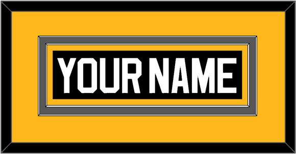 Pittsburgh Nameplate - Road/Alternate Black (1995-2002) - Double Mat 4