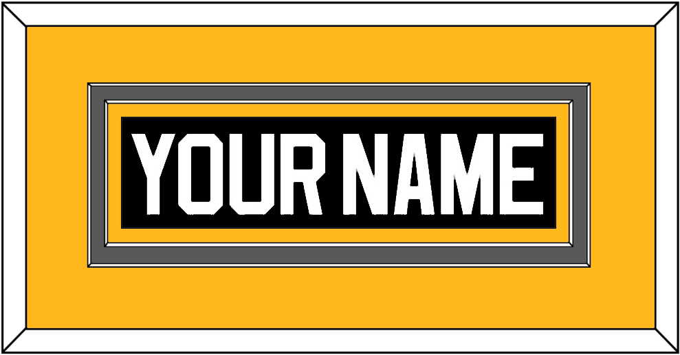 Pittsburgh Nameplate - Road/Alternate Black (1995-2002) - Signature Tier 4