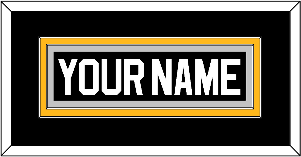 Pittsburgh Nameplate - Road/Alternate Black (1995-2002) - Signature Tier 5