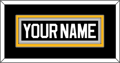 Pittsburgh Nameplate - Road/Alternate Black (1995-2002) - Signature Tier 5