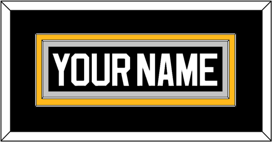 Pittsburgh Nameplate - Road/Alternate Black (1995-2002) - Signature Tier 5