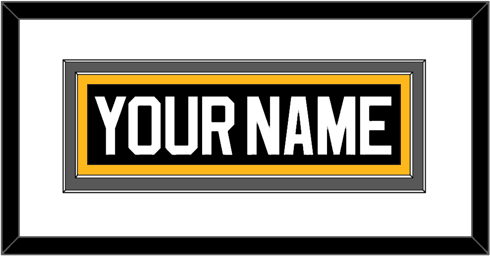 Pittsburgh Nameplate - Road/Alternate Black (1995-2002) - Signature Tier 2